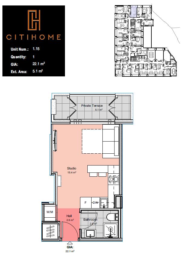 Image of Apartment - 1 Bathrooms for Rental in CitiHome-Gibraltar, Image 7